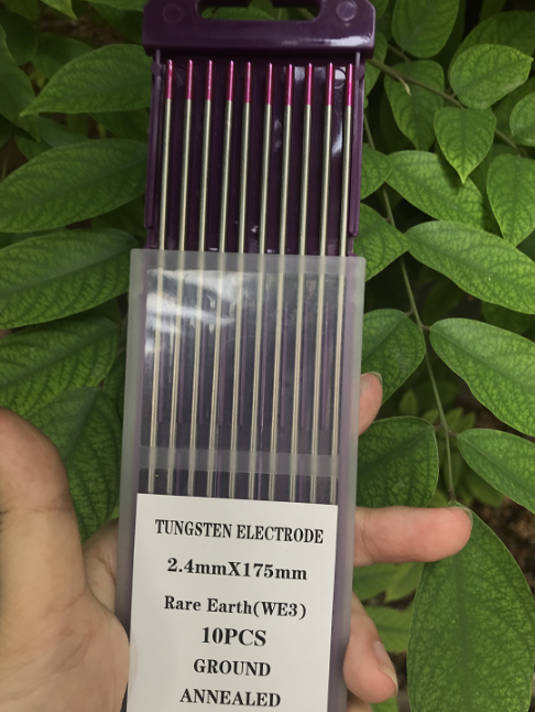 Purple tungsten electrodes