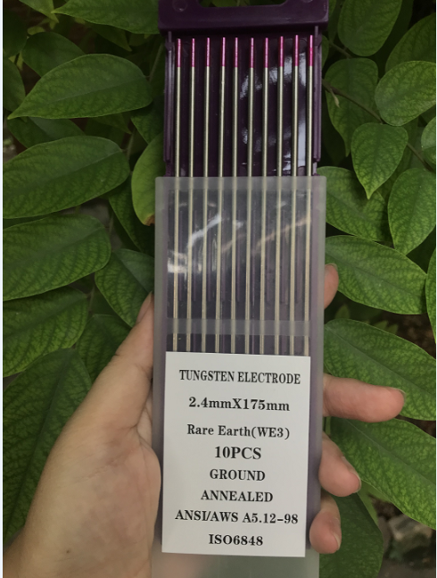 Purple tungsten electrodes